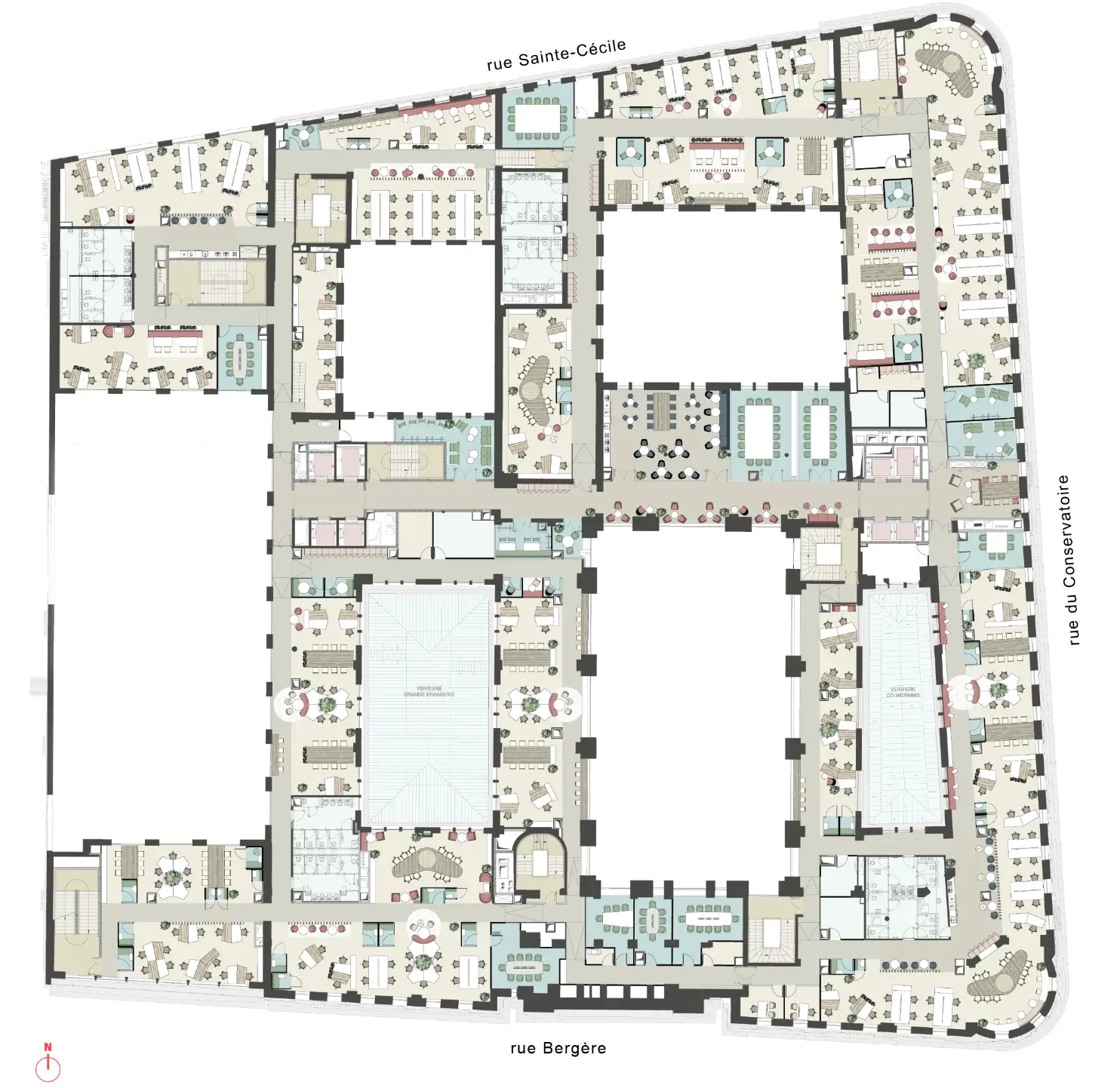 SPACE PLANNING R+3 
<strong>VERSION ALTERNATIVE</strong> plan