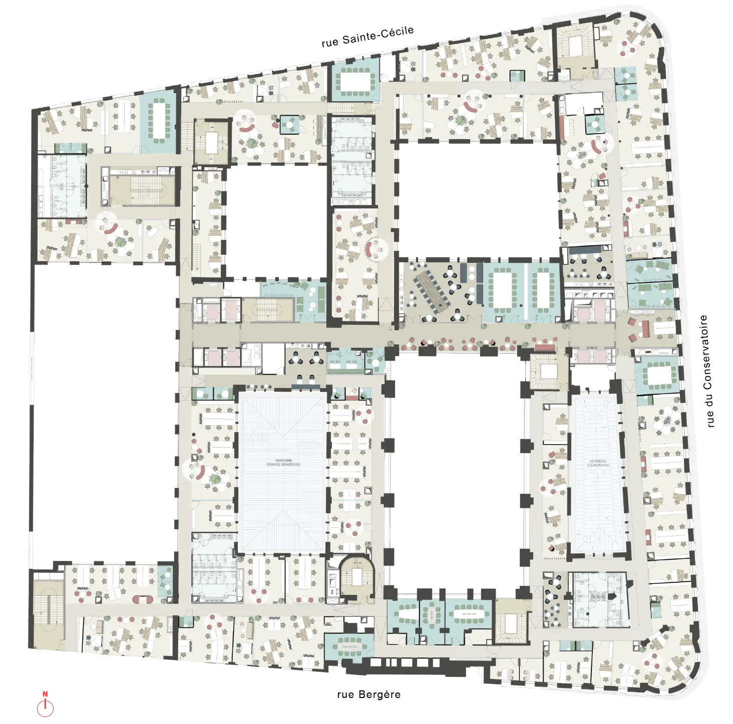 SPACE PLANNING R+3 
<strong>VERSION mixte</strong>
 plan